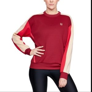 NWT UNDER ARMOUR Woman’s Exclusive Collection Red Back Zip pullover, Size S
